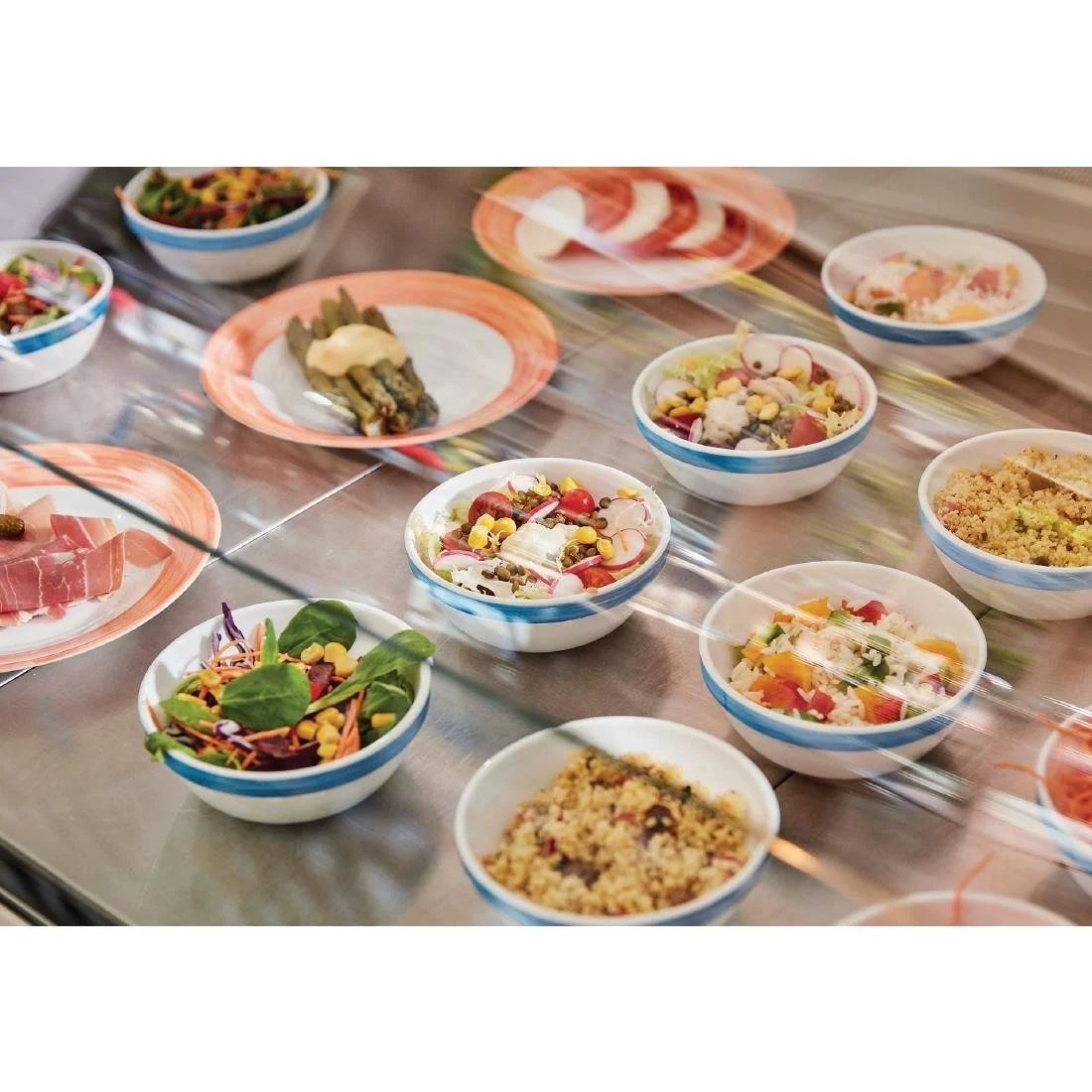 Arcoroc Brush Dessert Plates Orange 195mm (24 Pack) - Image 2