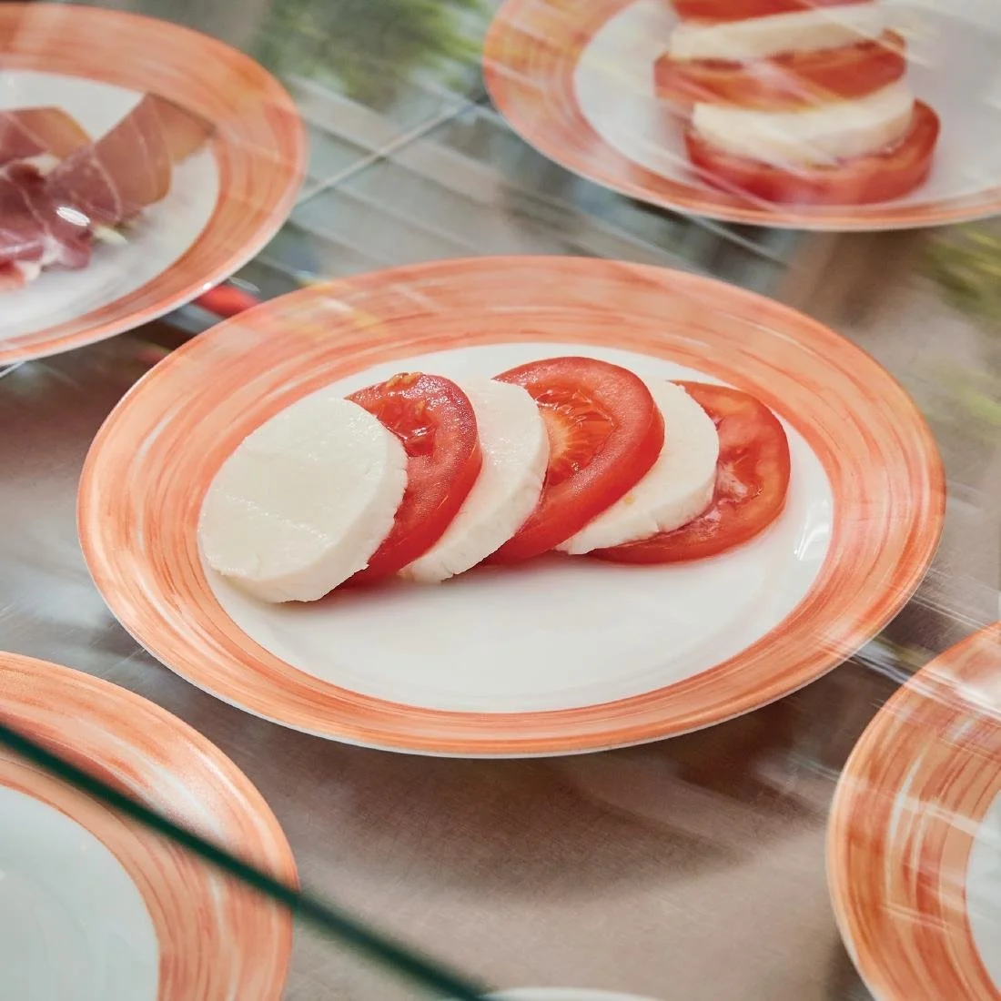 Arcoroc Brush Dessert Plates Orange 195mm (24 Pack) - Image 3