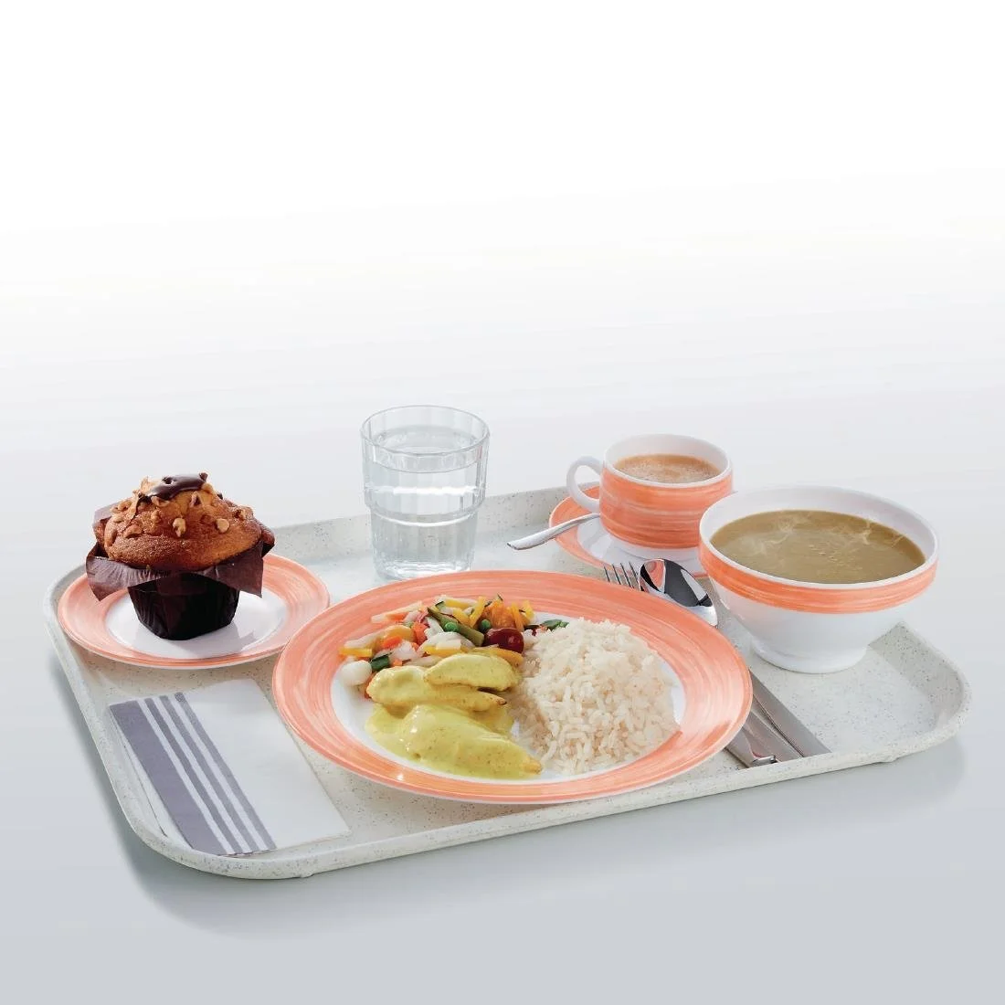 Arcoroc Brush Plates Orange 235mm (24 Pack) - Image 4