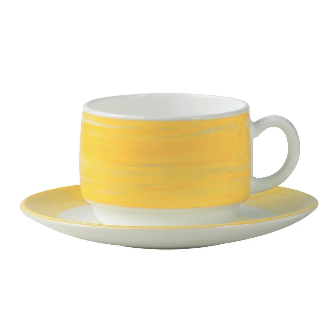 Arcoroc Brush Cups Yellow 190ml (48 Pack) - Image 1