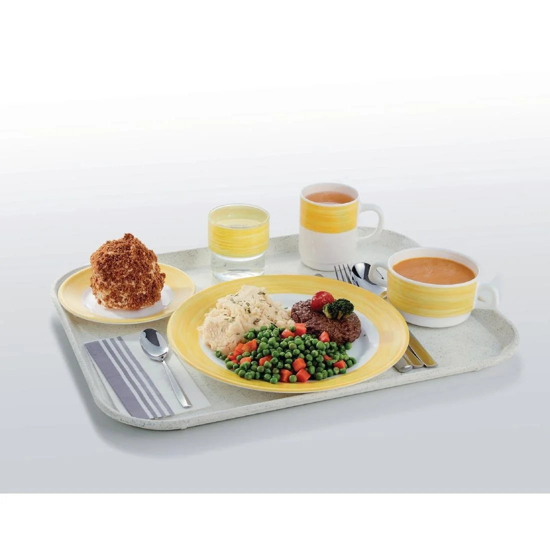 Arcoroc Brush Saucers Yellow 140mm (48 Pack) - Image 4