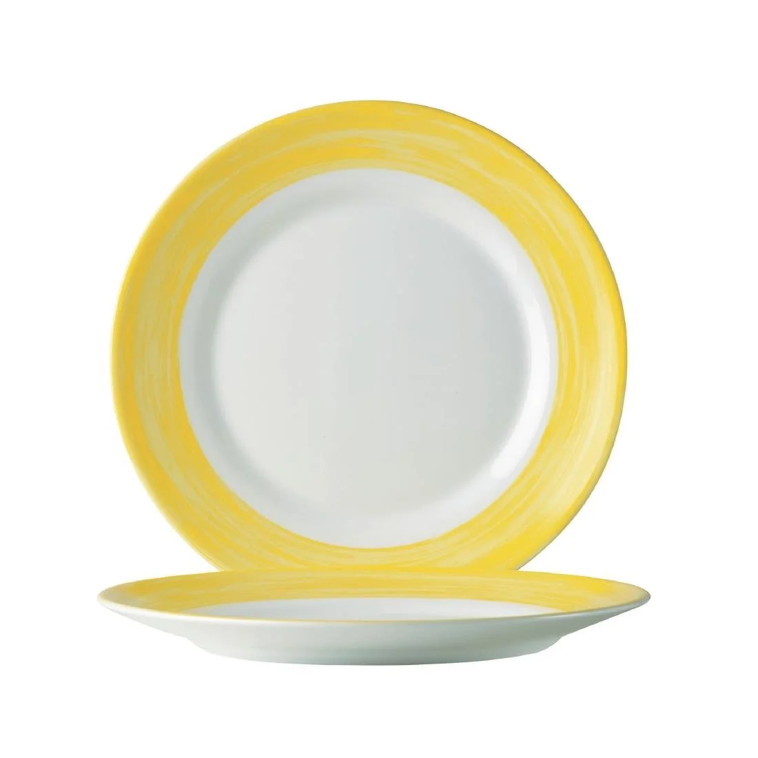 Arcoroc Brush Side Plates Yellow 155mm (24 Pack) - Image 2
