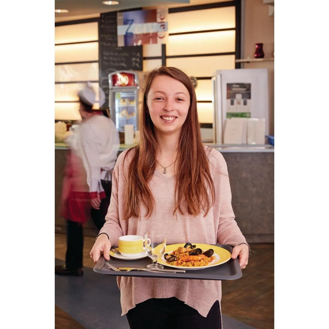 Arcoroc Brush Soup Plates Yellow 225mm (12 Pack) - Image 3