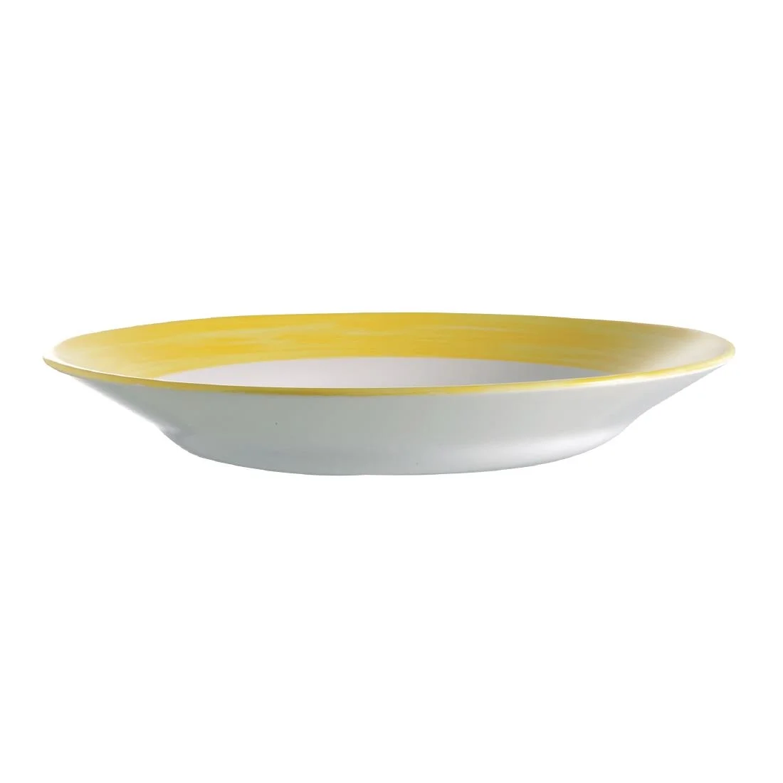 Arcoroc Brush Soup Plates Yellow 225mm (12 Pack) - Image 2