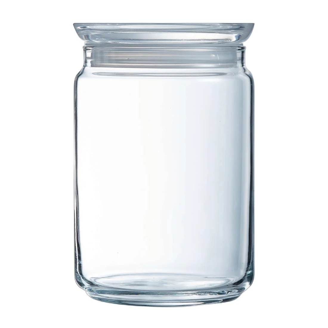 Luminarc Pure Jars with Glasses Lids 1Ltr (6 Pack) - Image 1