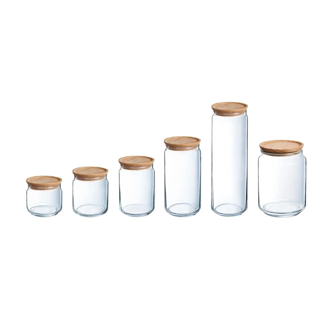 Luminarc Pure Jars & Wood Lids 500ml (6 Pack) - Image 6