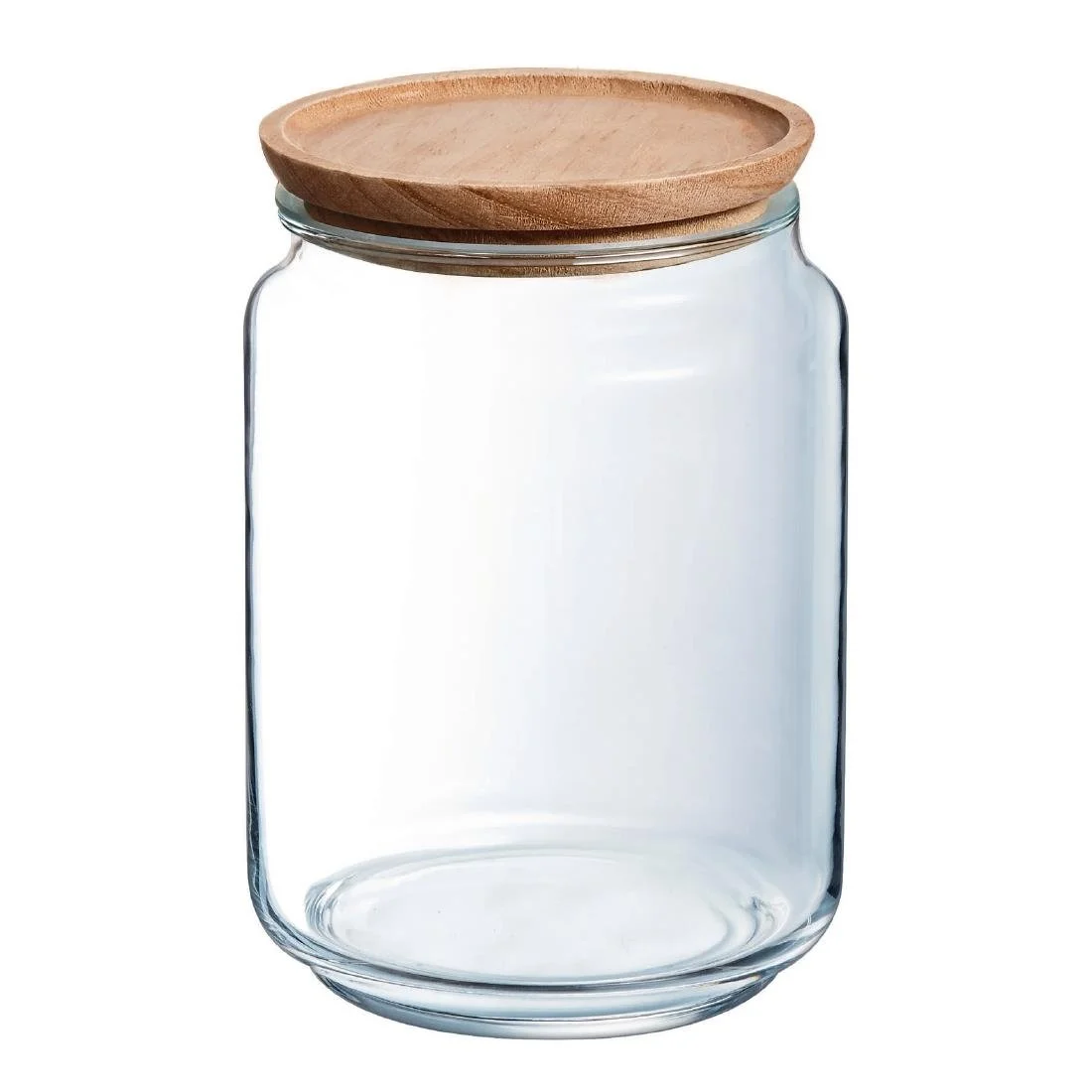 Luminarc Pure Jars & Wood Lids 2Ltr (6 Pack) - Image 2