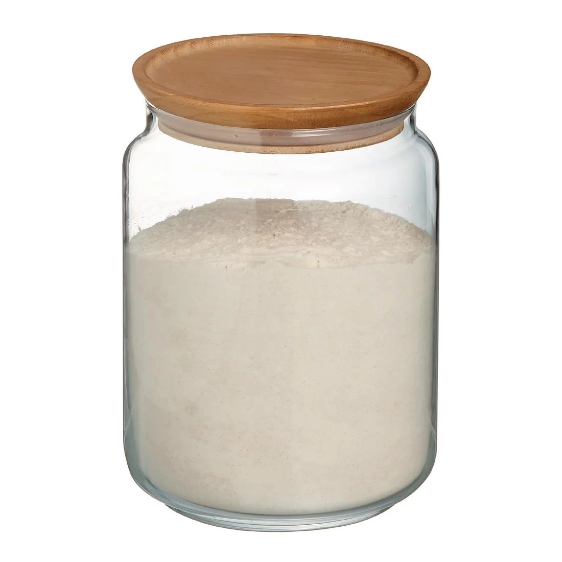 Luminarc Pure Jars & Wood Lids 2Ltr (6 Pack) - Image 3