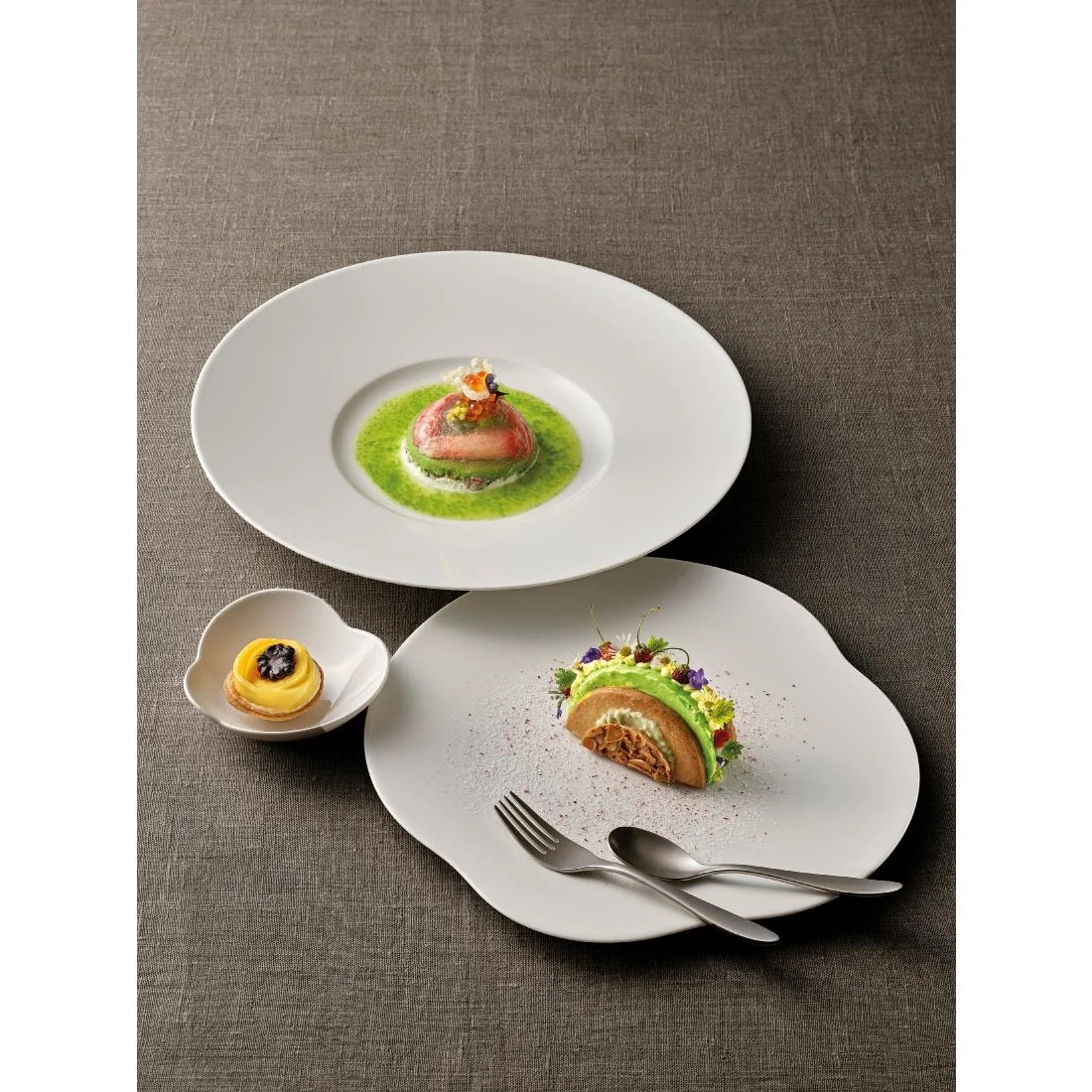 Schönwald Kumo Rimmed Plates 310mm (6 Pack) - Image 3