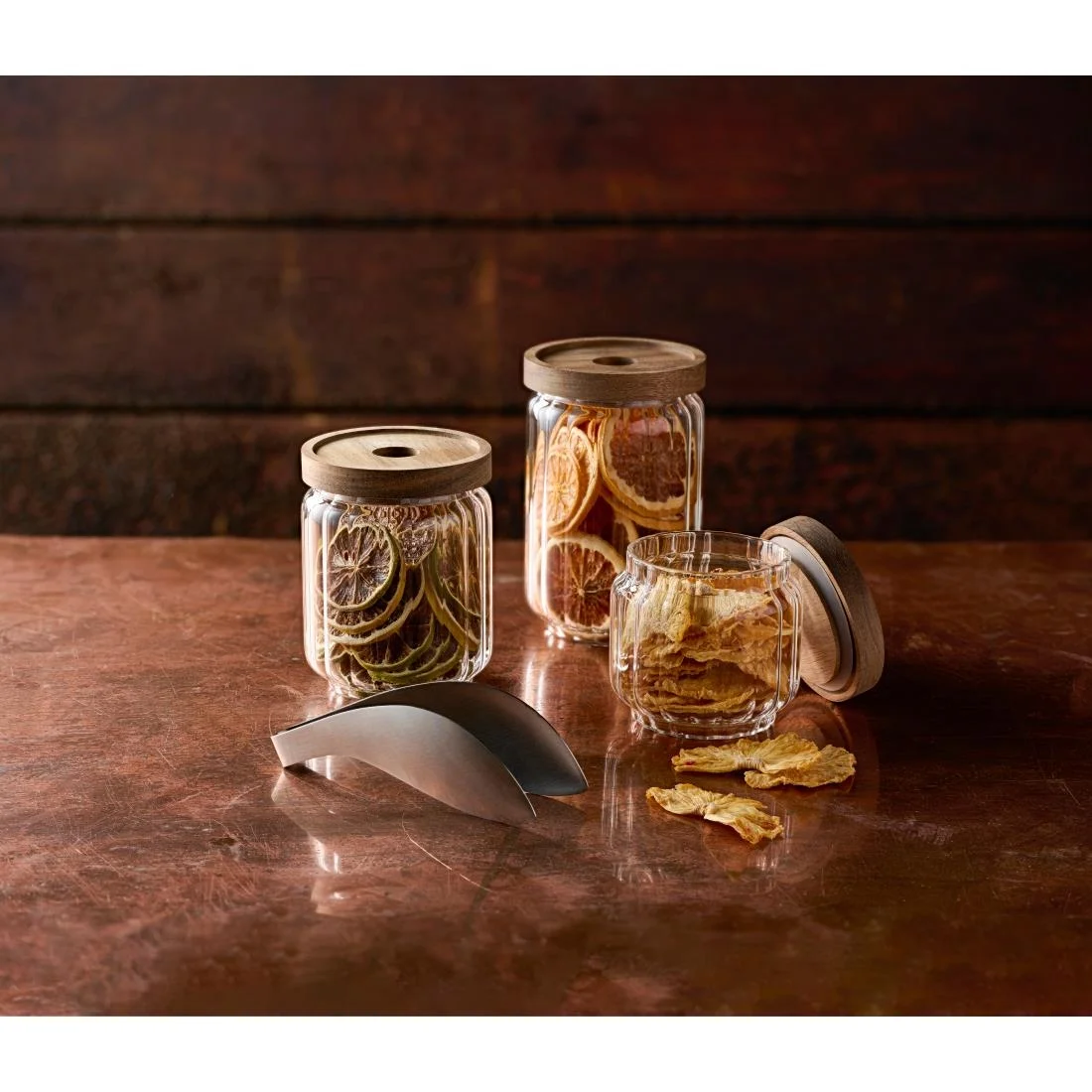 ARTBAR Condiment Jars and Wooden Lids 650ml (12 Pack) - Image 2