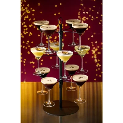 ARTBAR 12 Glass Cocktail Tree Black - Image 1