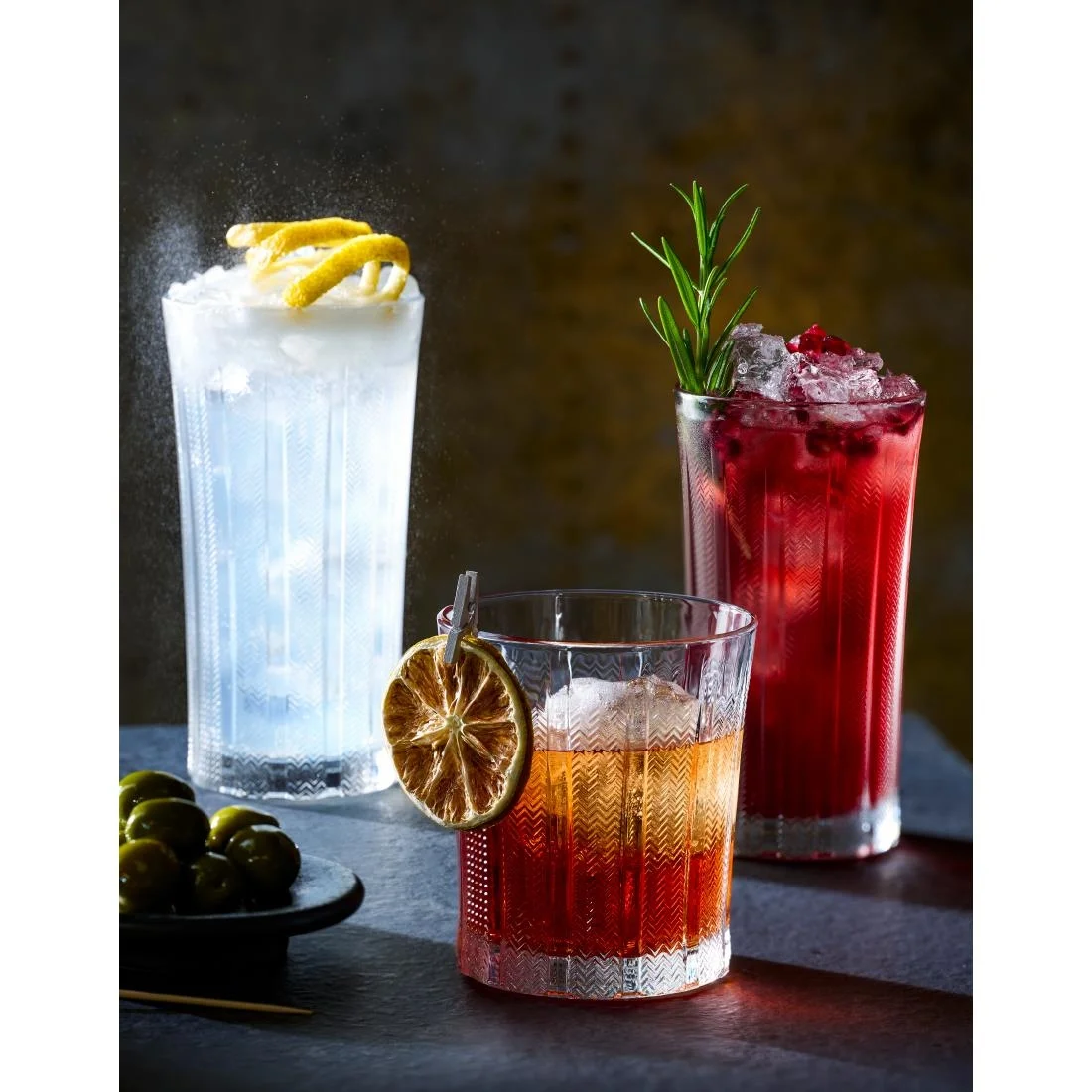 Onis Mosaic Double Old Fashioned Glasses 355ml (6 Pack) - Image 2