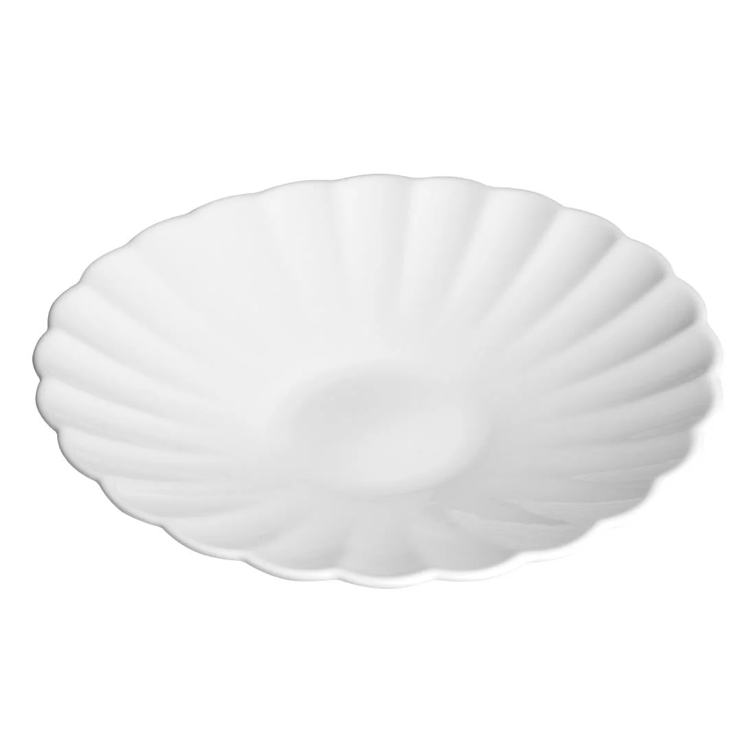 Olympia Bloom Scalloped Pasta Bowls White 260mm (4 Pack) - Image 2