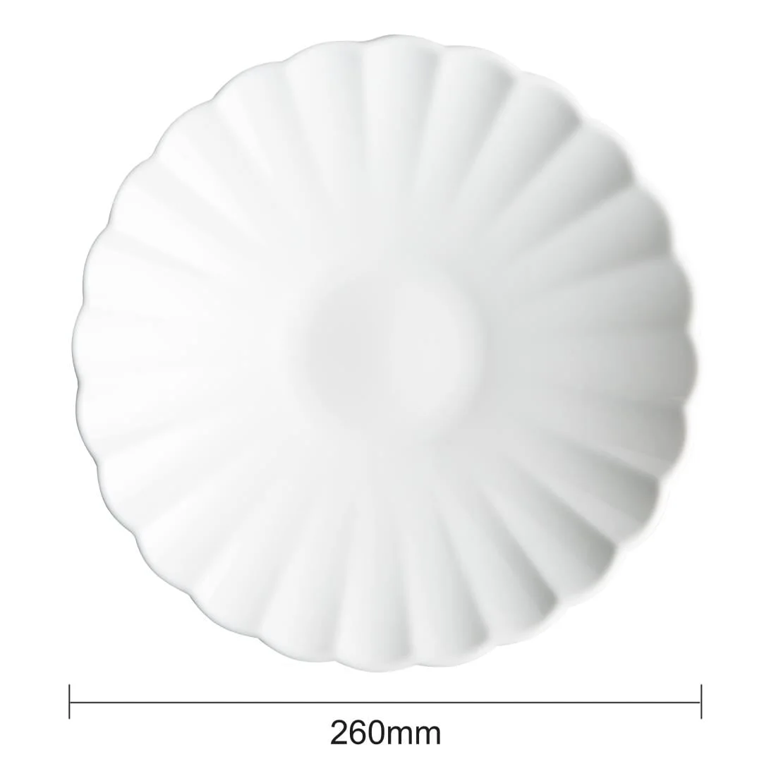 Olympia Bloom Scalloped Pasta Bowls White 260mm (4 Pack) - Image 5