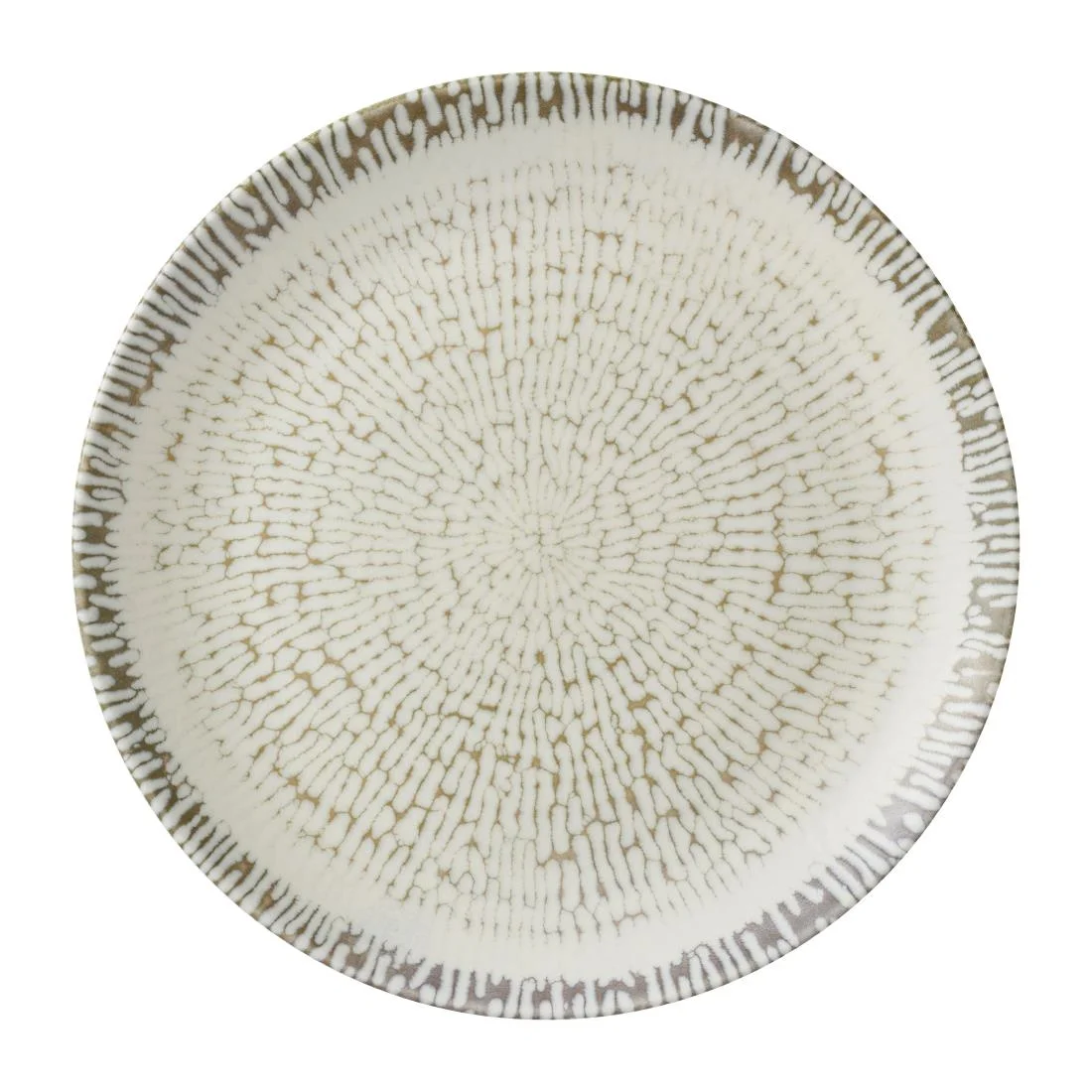 Churchill Cascade Coupe Plates Taupe 260mm (12 Pack)