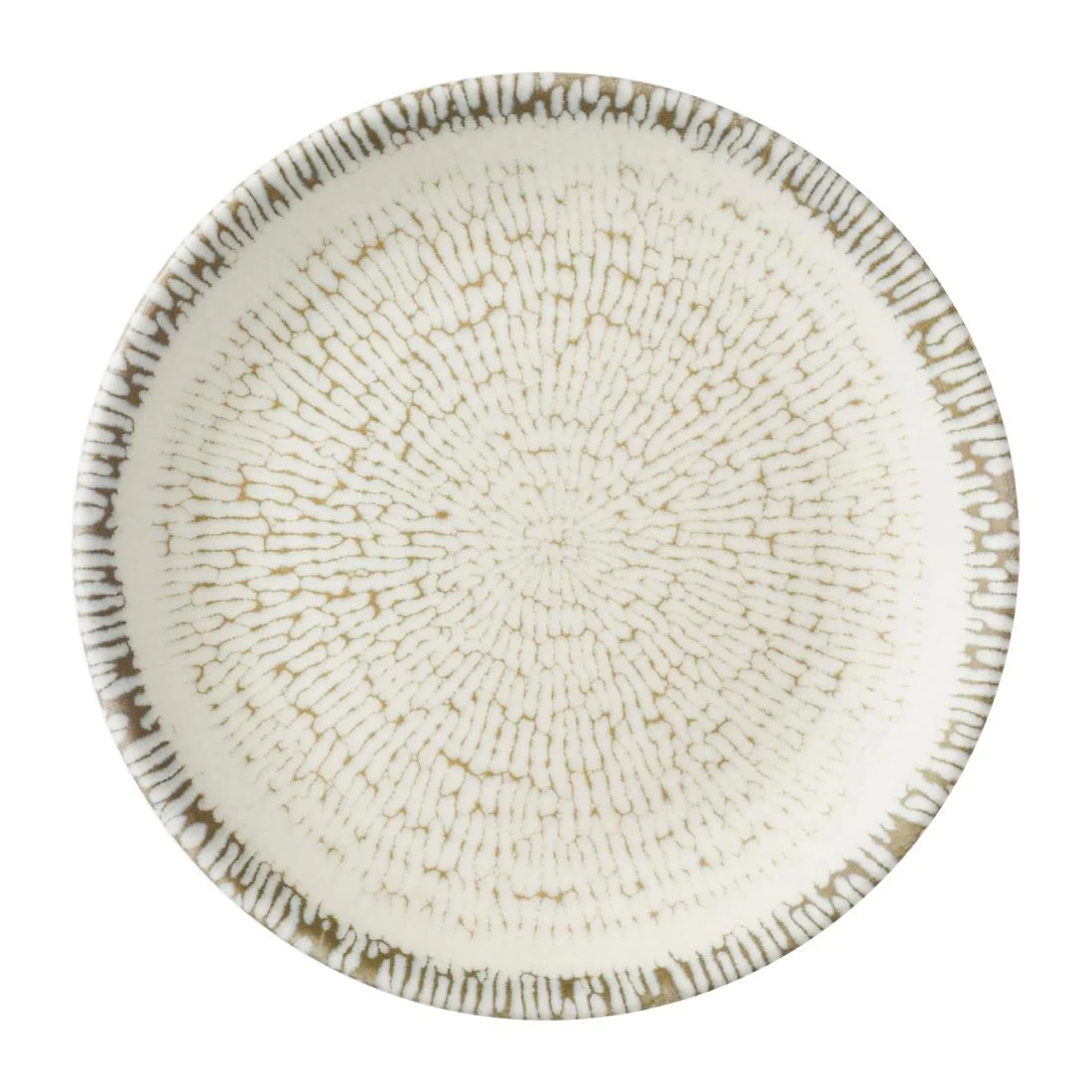 Churchill Cascade Coupe Plates Taupe 165mm (12 Pack)