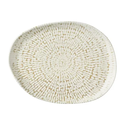 Churchill Cascade Natural Oblong Plates Taupe 260x200mm (6 Pack) - Image 1