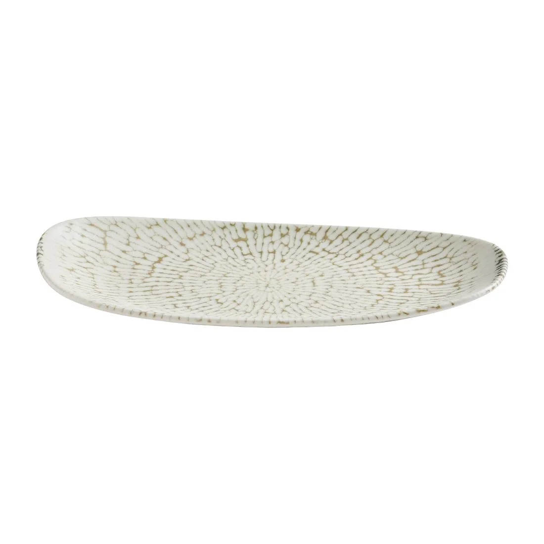 Churchill Cascade Opal Oblong Plates Taupe 300x150mm (12 Pack) - Image 2