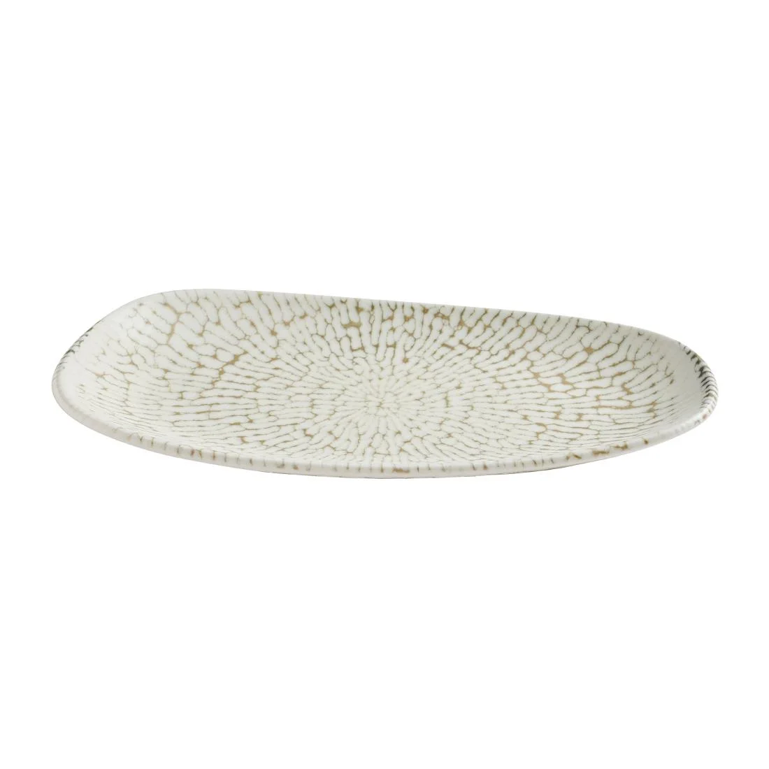 Churchill Cascade Opal Organic Oblong Plates Taupe 260x150mm (12 Pack) - Image 2