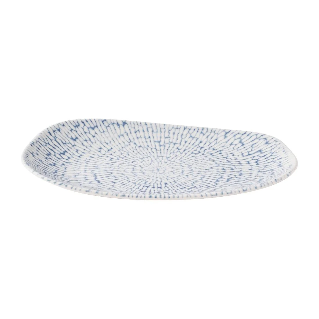 Churchill Cascade Opal Oblong Plates Indigo 220x130mm (12 Pack) - Image 2