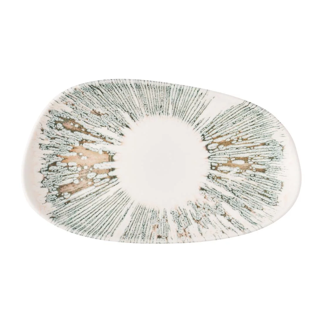 Churchill Lyra Organic Oblong Plates Pink Opal 220x150mm (12 Pack)