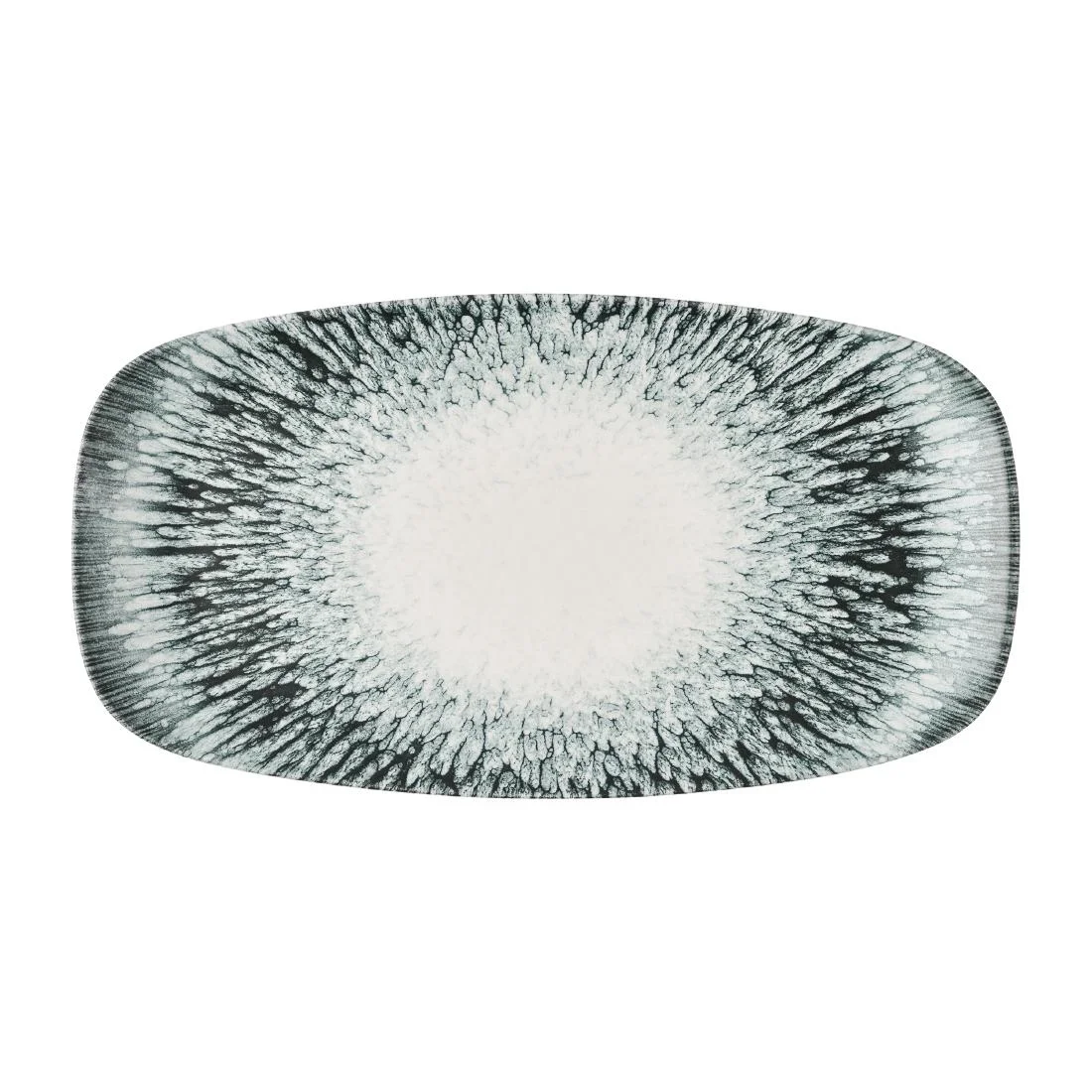 Churchill Inked Lumé Oblong Platters Black 355x189mm (6 Pack)