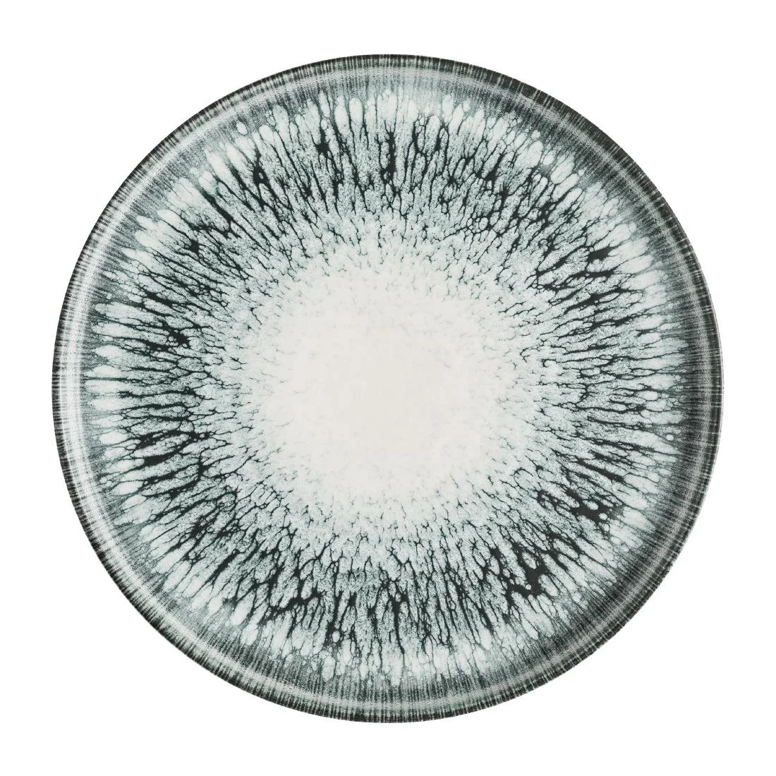 Churchill Inked Lumé Walled Plates Black 260mm (6 Pack) - Image 1