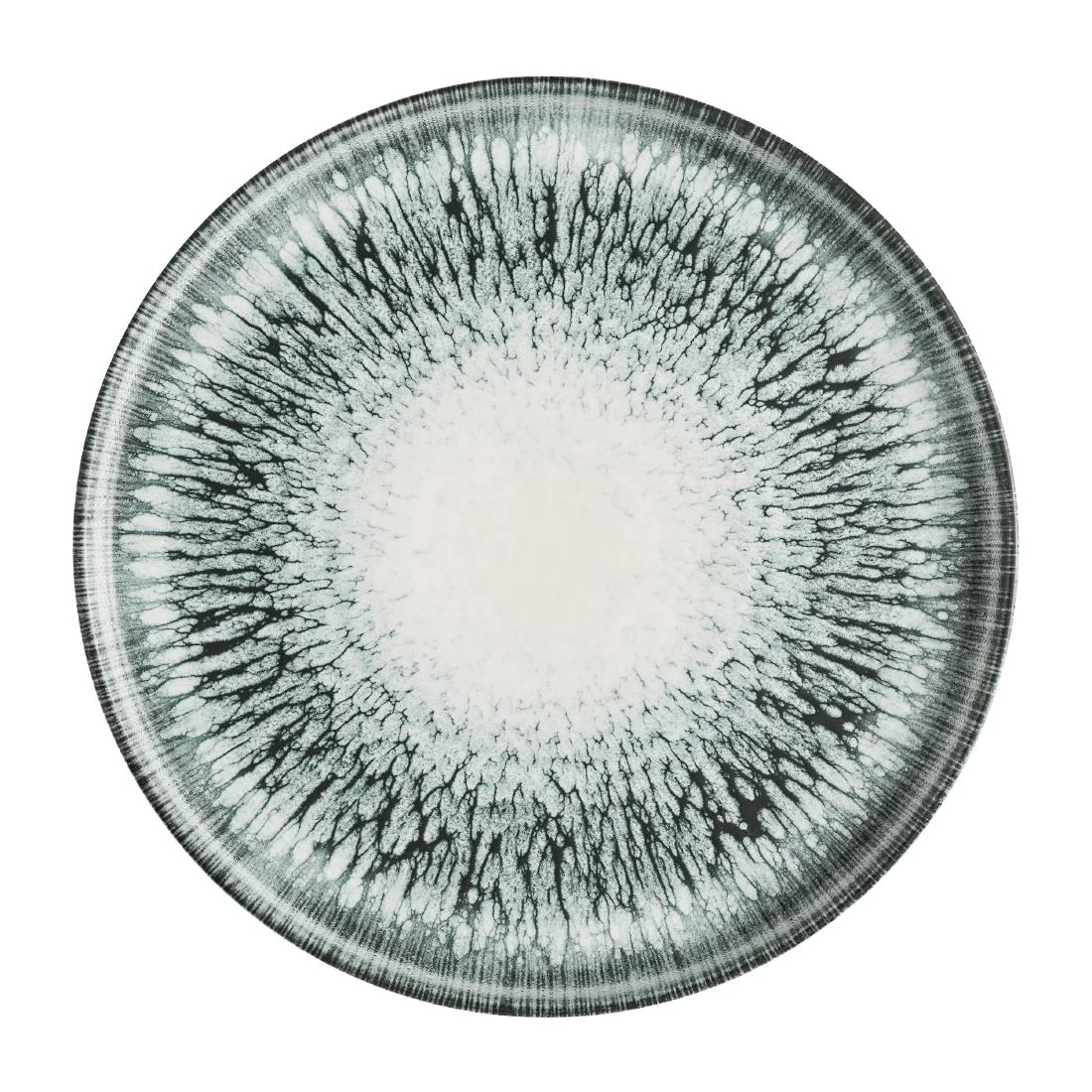 Churchill Inked Lumé Walled Plates Black 260mm (6 Pack)