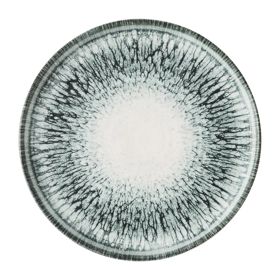 Churchill Inked Lumé Walled Plates Black 210mm (6 Pack)