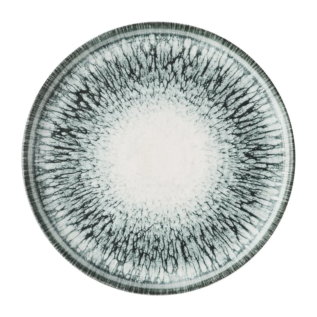 Churchill Inked Lumé Walled Plates Black 157mm (6 Pack) - Image 1