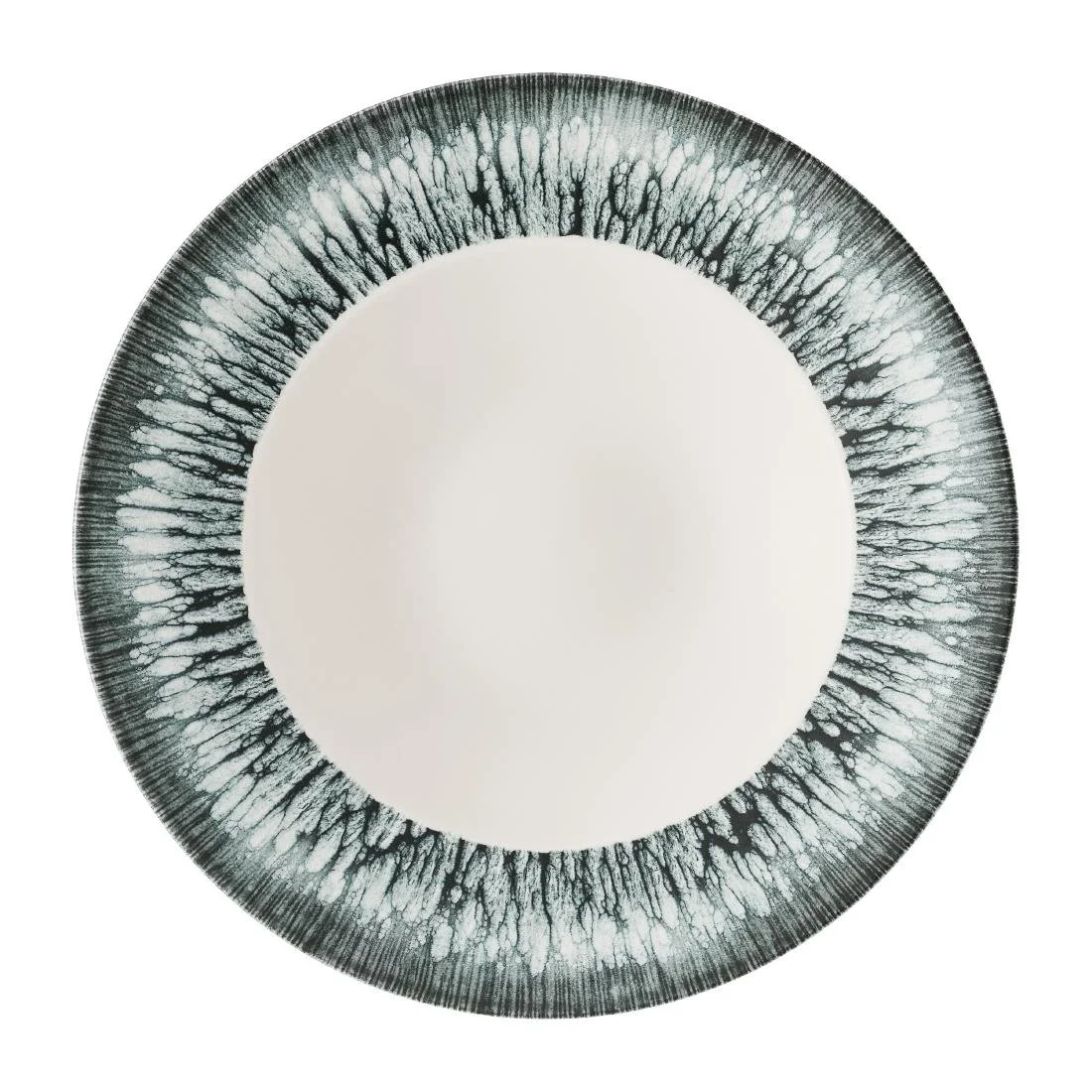 Churchill Inked Lumé Wide Rim Bowls Black 288mm (12 Pack) - Image 1