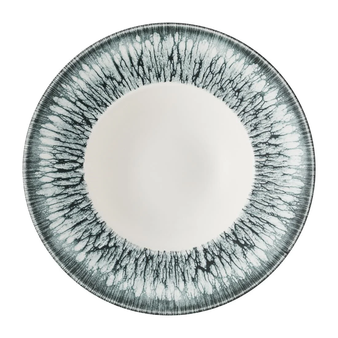 Churchill Inked Lumé Wide Rim Bowls Black 240mm (12 Pack)