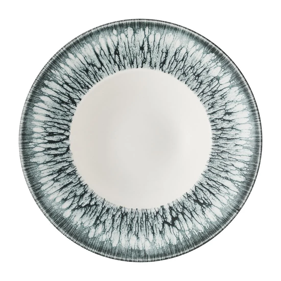 Churchill Inked Lumé Wide Rim Bowls Black 240mm (12 Pack) - Image 1