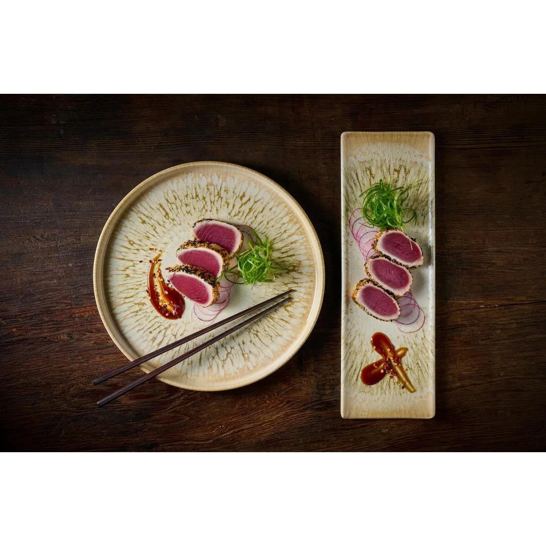 Churchill Inked Lumé Walled Plates Natural 260mm (6 Pack) - Image 2
