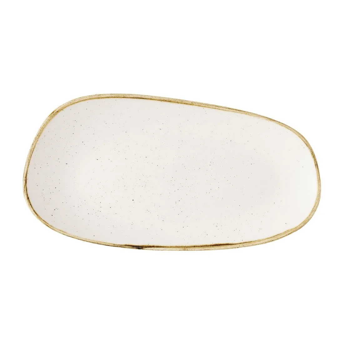 Churchill Stonecast Opal Oblong Plates Barley White 350x185mm (6 Pack)