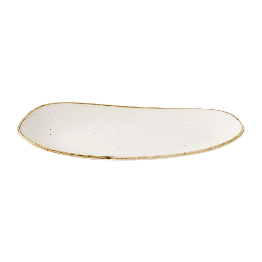 Churchill Stonecast Opal Oblong Plates Barley White 300x150mm (12 Pack) - Image 2