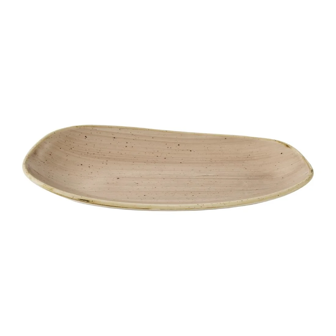 Churchill Stonecast Opal Oblong Plates Truffle 260x150mm (12 Pack) - Image 2