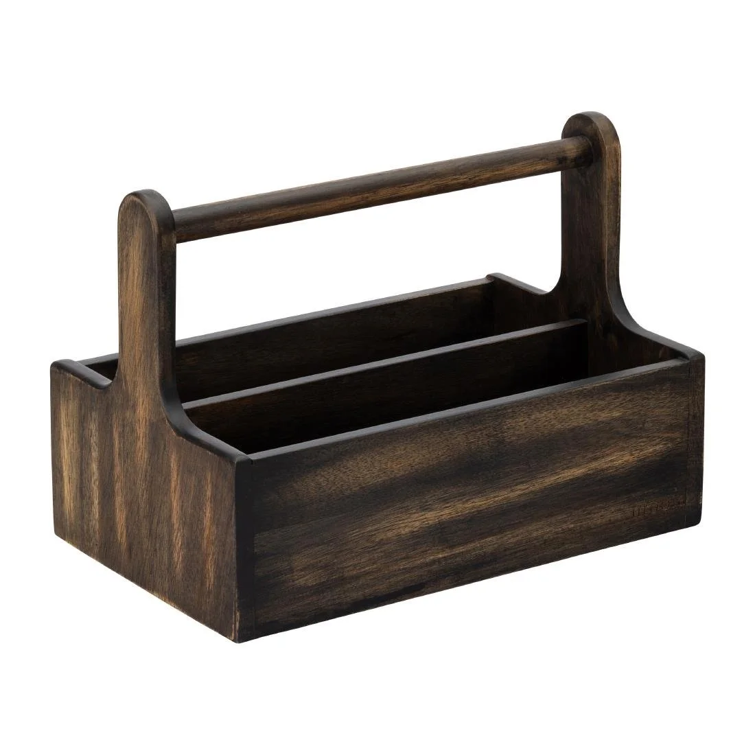 Utopia Large Wooden Table Caddy Black (2 Pack)