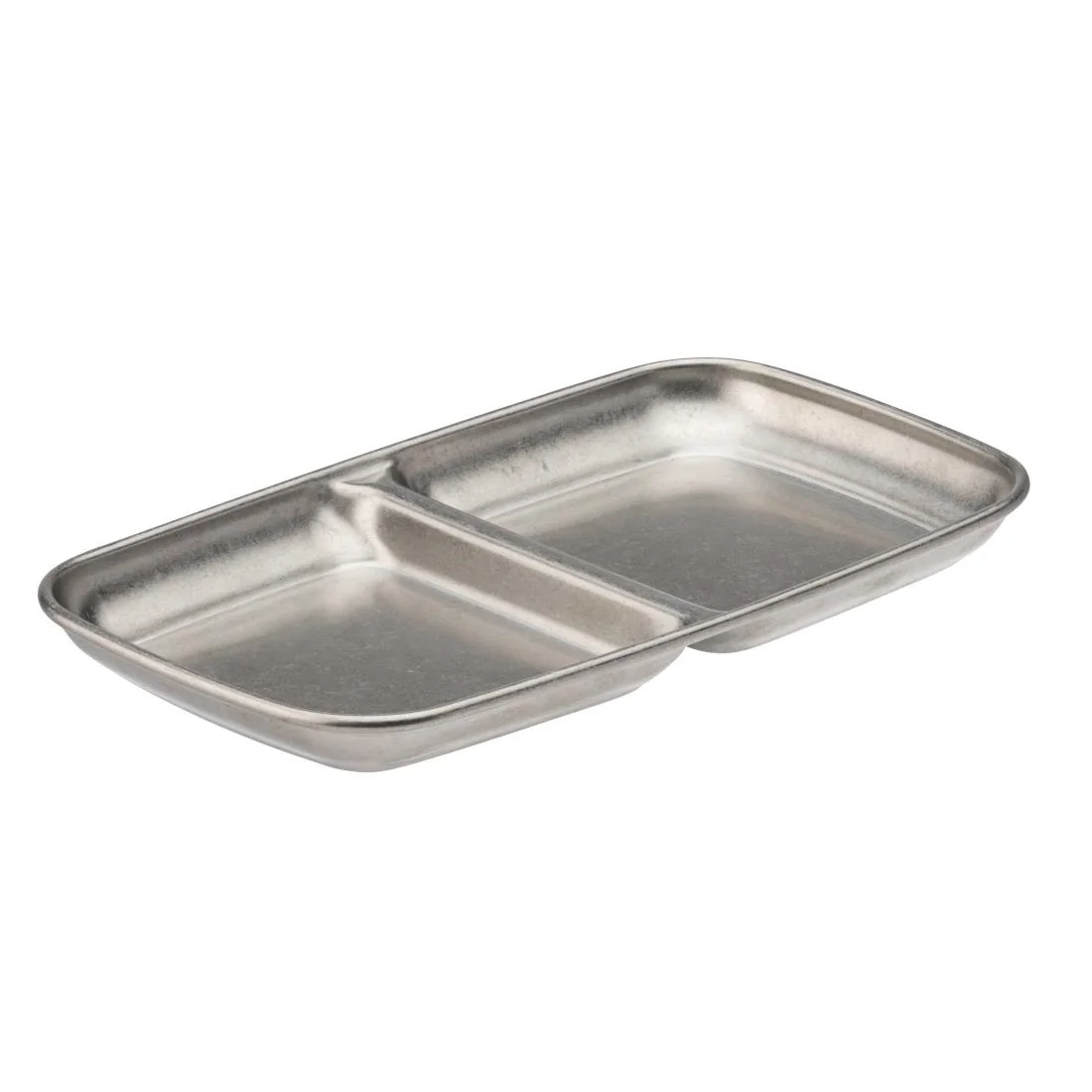 Utopia Artemis Double Dip Trays Rumbled Steel 155x90mm (12 Pack)