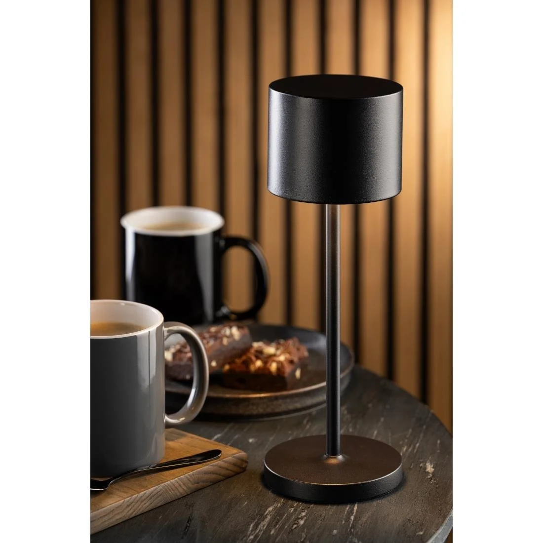 Utopia Tahiti LED Cordless Table Lamps Black 260mm (6 Pack) - Image 2