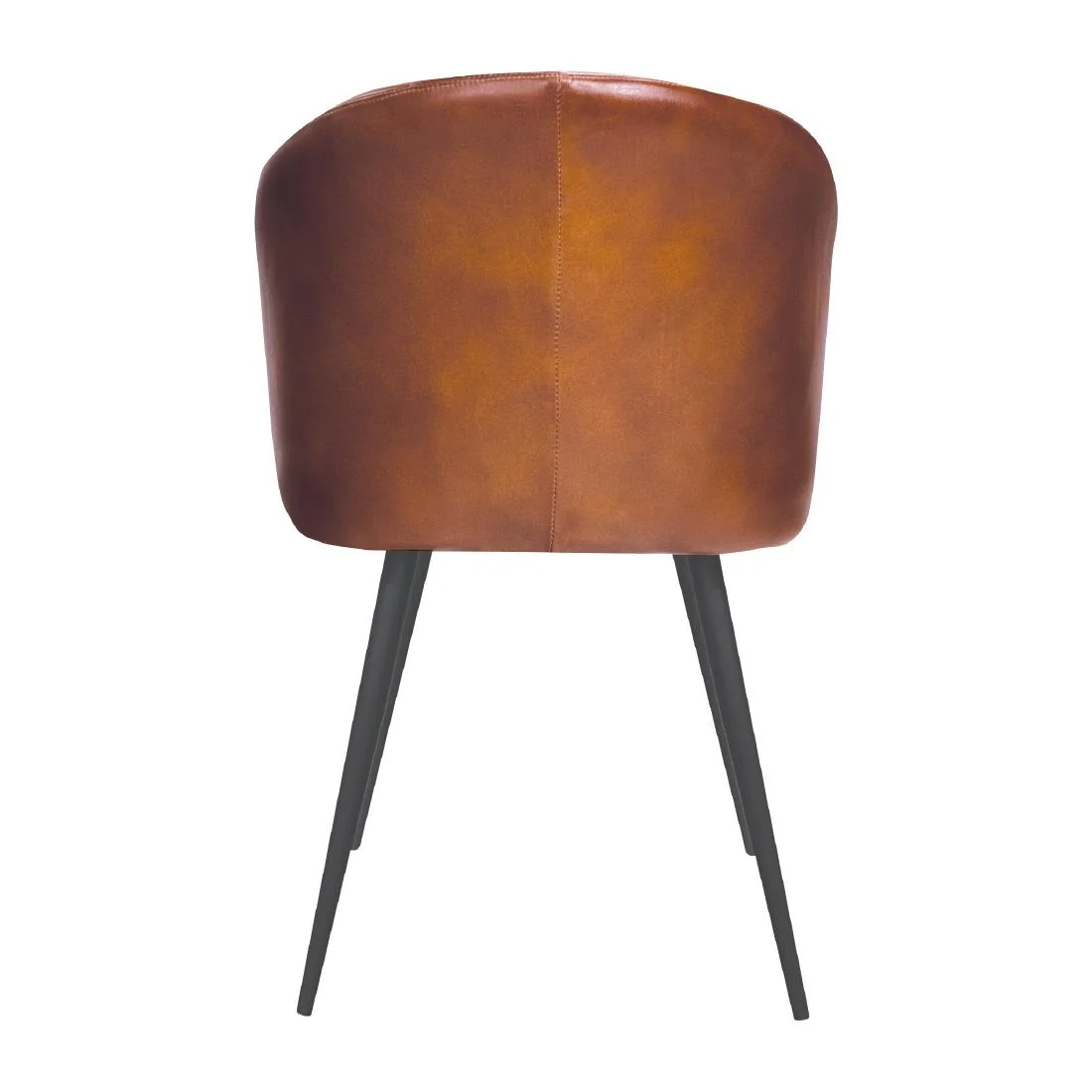 Brooklyn Bruciato Leather Tub Chair Tan - Image 2