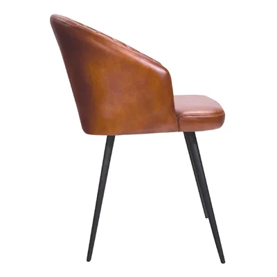 Brooklyn Bruciato Leather Tub Chair Tan - Image 3