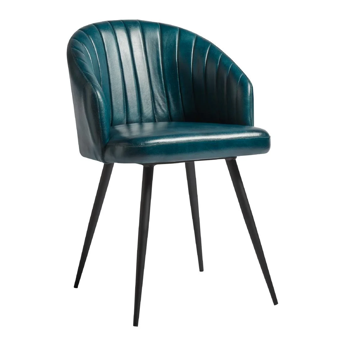 Brooklyn Leather Tub Chair Vintage Blue