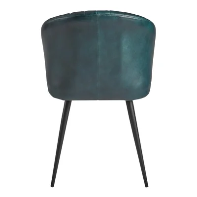Brooklyn Leather Tub Chair Vintage Blue - Image 2