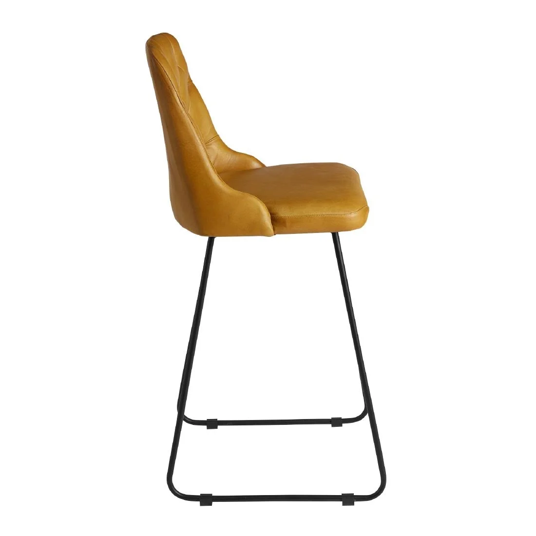 Harland Leather Bar Stool Vintage Gold - Image 3