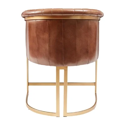 Nolan Leather Armchair Pecan Brown - Image 2