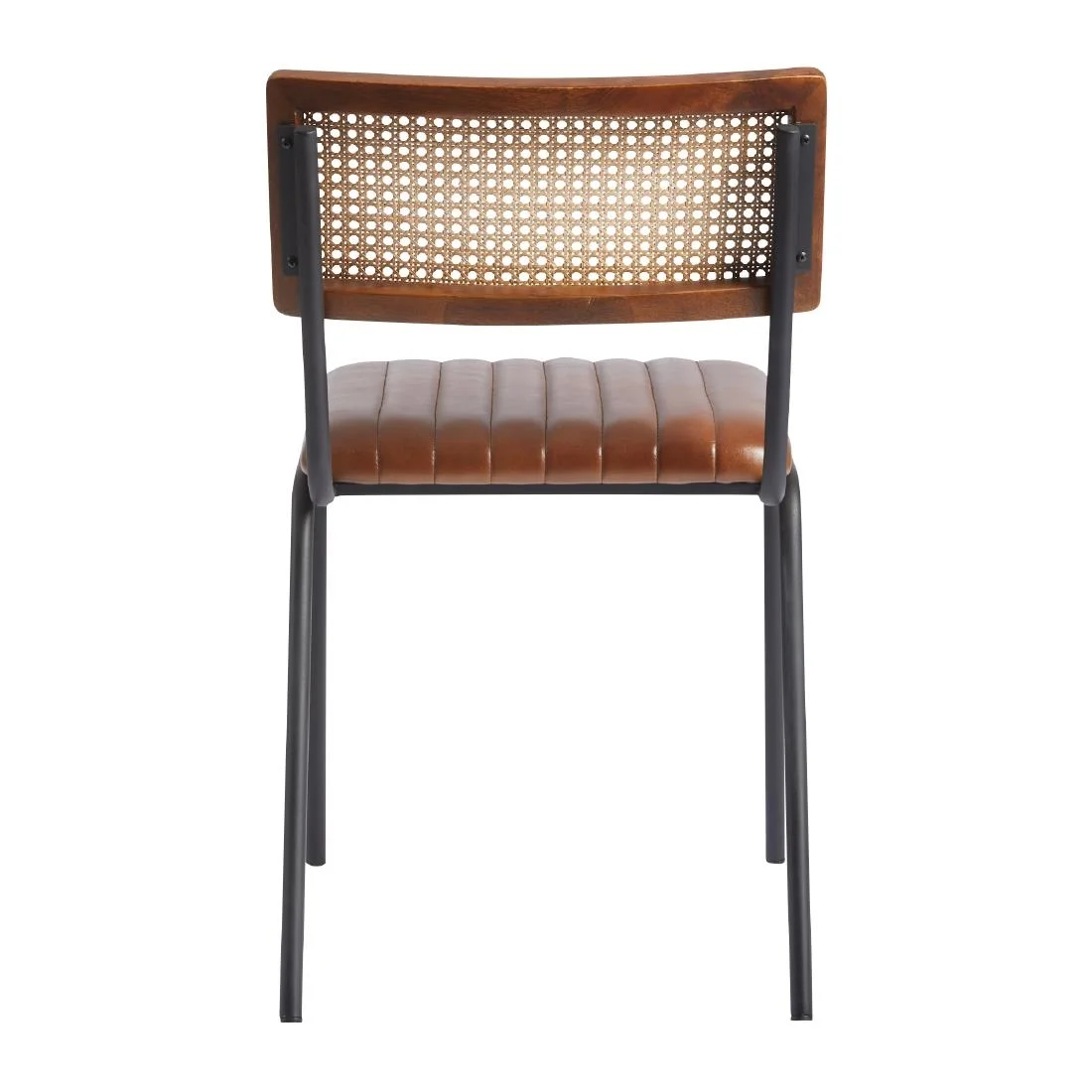Savanna Leather Side Chair Pecan Brown - Image 2