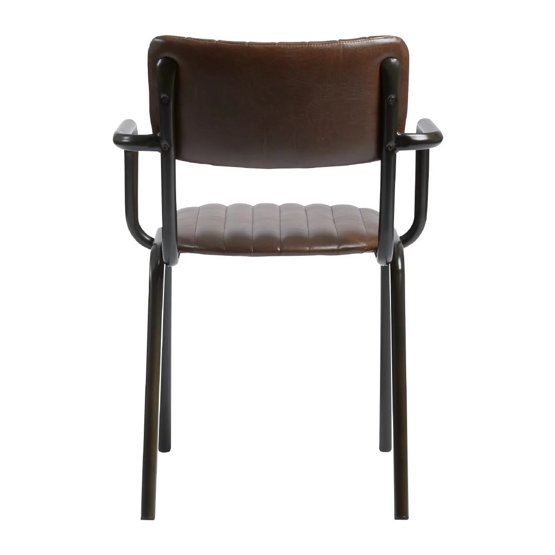 Tavo Stacking Ribbed Armchair Vintage Brown - Image 2
