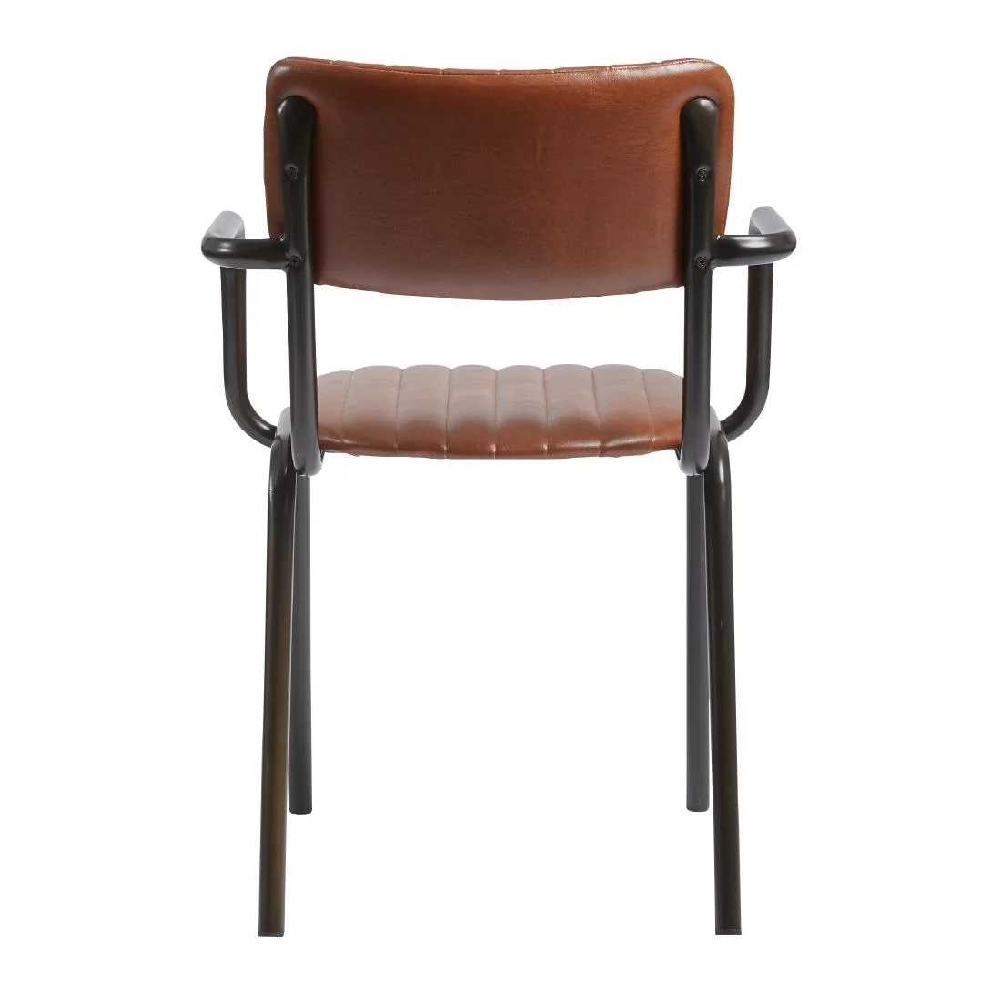 Tavo Stacking Ribbed Armchair Vintage Tan - Image 2