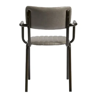 Tavo Stacking Ribbed Armchair Vintage Dark Grey - Image 2